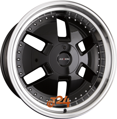 AXXION Velgen - Y1 Schwarz Glanz Gepolijst velgbed (SW+/ ML+) - 21 inch