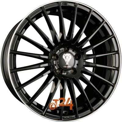 AXXION Velgen - AX5 EXCESS Schwarz Glanz Gepolijste velgrand (SW+ / ML+) - 18 inch