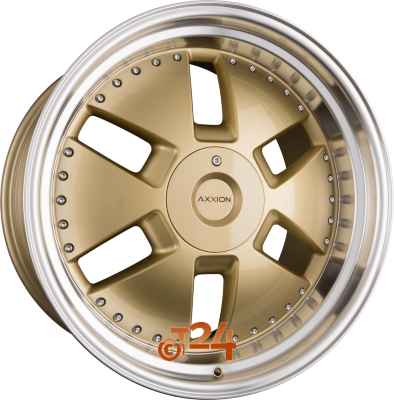 AXXION Velgen - Y1 Gold Glanz Gepolijst velgbed (GG+ / ML+) - 20 inch