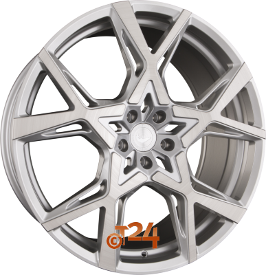 BARRACUDA Velgen - PROJECT X Silver Brushed Surface - 22 inch