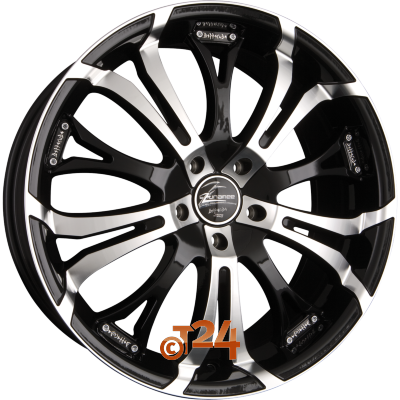 BARRACUDA Velgen - TZUNAMEE Matt Black Polished - 17 inch