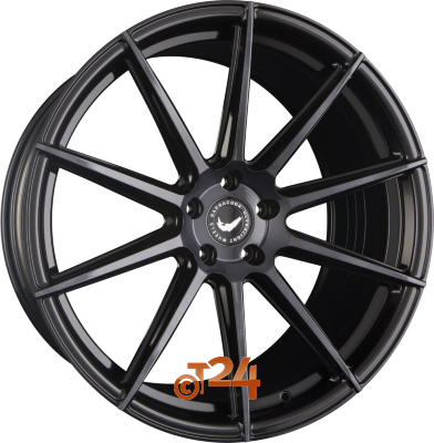 BARRACUDA Velgen - PROJECT 2.0 Highgloss Black Brushed Surface - 21 inch
