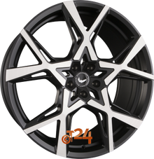 BARRACUDA Velgen - PROJECT X Black Brushed Surface - 22 inch