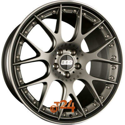 BBS Velgen - CH-RII Wielnaaf Platinum Matt - Velgbed Schwarz Matt - 20 inch