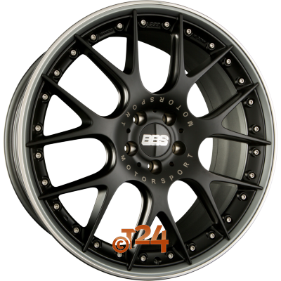 BBS Velgen - CH-RII Wielnaaf Schwarz Matt - Velgbed Titan Matt - 22 inch