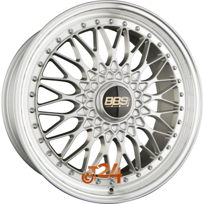 BBS Velgen - SUPER RS Wielnaaf Brillantsilber-Velgbed Diamantgedraaid - 20 inch