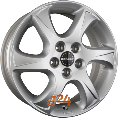 BORBET Velgen - TC Brilliant Silver - 16 inch