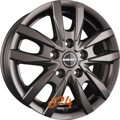 BORBET Velgen - CW5 Mistral Anthracite Glossy - 16 inch