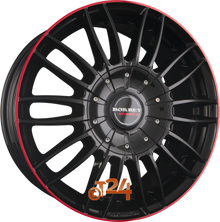 BORBET Velgen - CW3 Black Glossy Red Ring - 18 inch