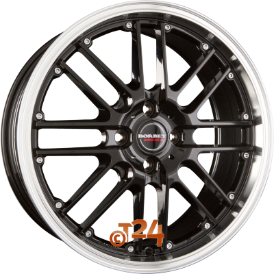 BORBET Velgen - CW2 Black Rim Polished - 17 inch