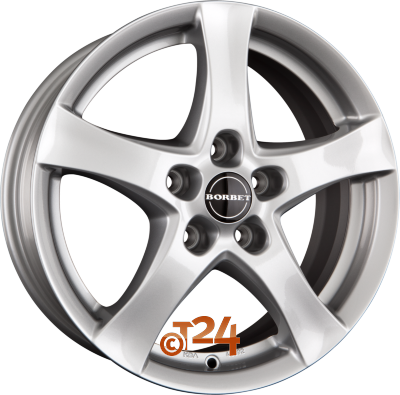 BORBET Velgen - F Brilliant Silver - 18 inch