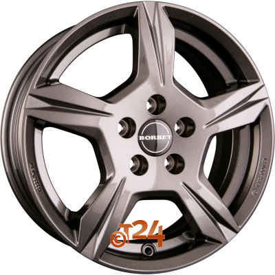 BORBET Velgen - T10 Anthrazit Glossy - 15 inch