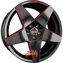 BORBET Velgen - A Black Red Glossy - 19 inch