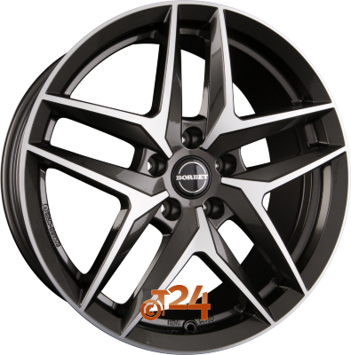 BORBET Velgen - Z Mistral Anthracite Glossy Polished - 19 inch
