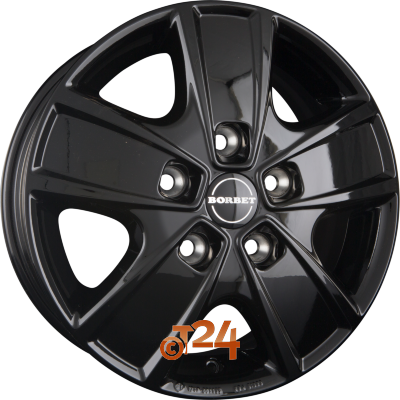 BORBET Velgen - CWG Black Glossy - 16 inch
