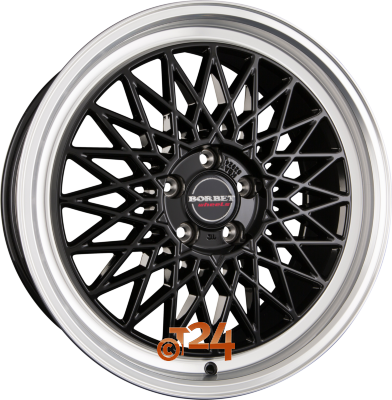 BORBET Velgen - B Black Rim Polished - 17 inch
