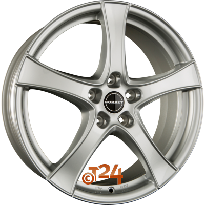 BORBET Velgen - F2 Brilliant Silver - 16 inch