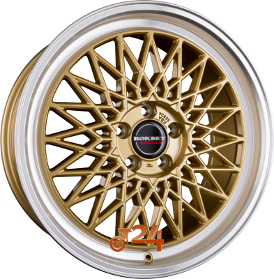 BORBET Velgen - B Gold Rim Polished - 17 inch