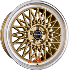 BORBET Velgen - B Gold Rim Polished - 17 inch