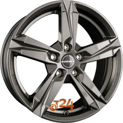 BORBET Velgen - T10 Mistral Anthracite Glossy - 16 inch
