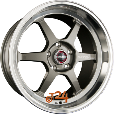 BORBET Velgen - DB8GT Graphite Rim Polished - 18 inch