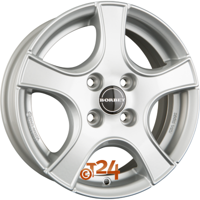 BORBET Velgen - F2 Brilliant Silver - 14 inch