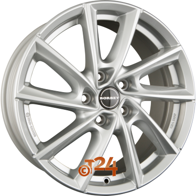 BORBET Velgen - VT Crystal Silver - 17 inch