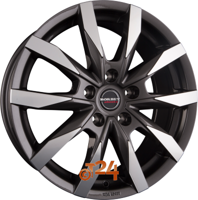 BORBET Velgen - CW5 Mistral Anthracite Glossy Polished - 18 inch