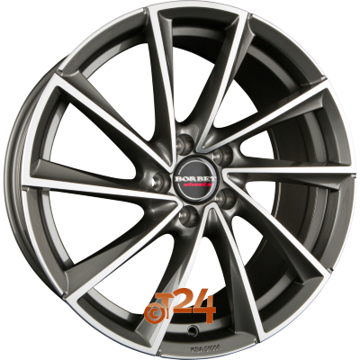 BORBET Velgen - VTX Graphite Polished - 18 inch