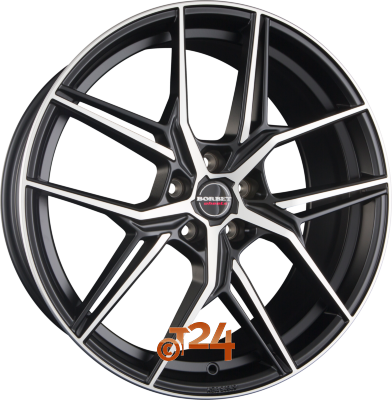 BORBET Velgen - QX Black Polished Matt - 20 inch