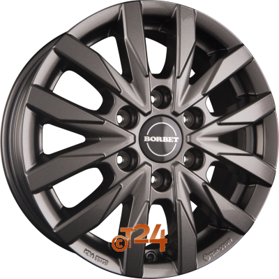 BORBET Velgen - CW6 Mistral Anthracite Glossy - 16 inch