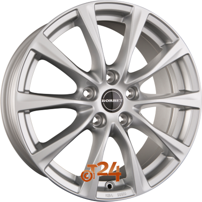 BORBET Velgen - RE Brilliant Silver - 17 inch