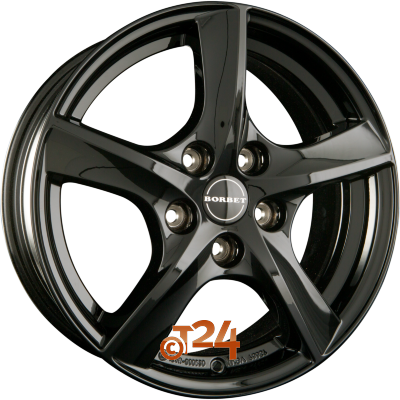 BORBET Velgen - TL Black Glossy - 15 inch