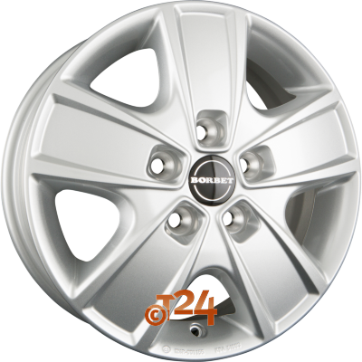 BORBET Velgen - CWG Crystral Silver - 16 inch