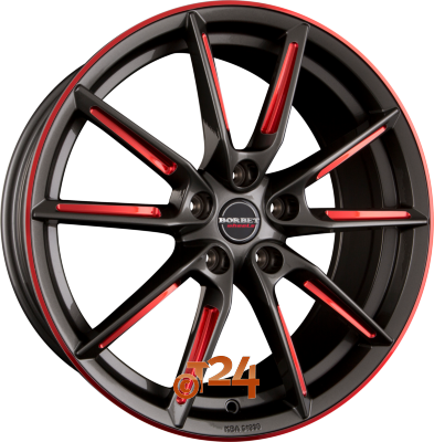BORBET Velgen - LX Graphite Spoke Rim Red Polished - 20 inch