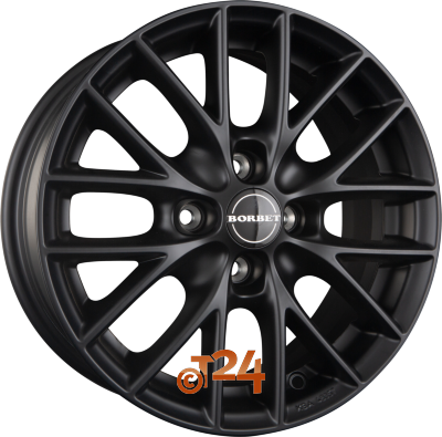 BORBET Velgen - BS4 Black Matt - 15 inch