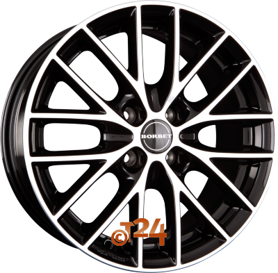BORBET Velgen - BS4 Black Polished - 16 inch