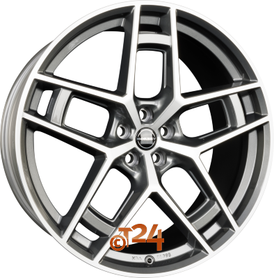 BORBET Velgen - TF Graphite Polished Glossy - 24 inch