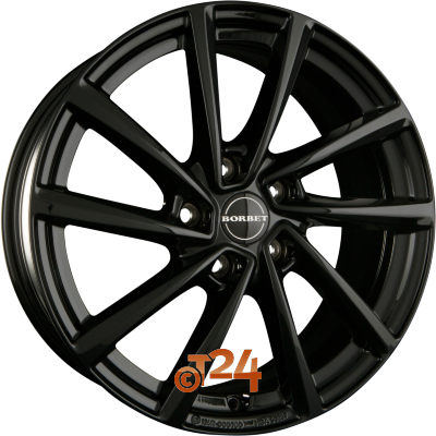 BORBET Velgen - V Black Glossy - 17 inch