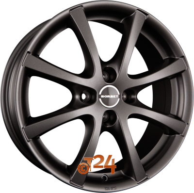 BORBET Velgen - LV4 Mistral Anthracite Matt - 14 inch