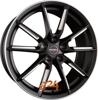 BORBET Velgen - LX Black Matt Spoke Rim Polished - 19 inch