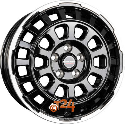 BORBET Velgen - CW7 Black Rim Polished Glossy - 18 inch