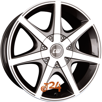 BORBET Velgen - CWE Mistral Anthracite Glossy Polished - 16 inch
