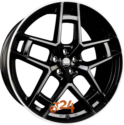 BORBET Velgen - TF Black Rim Polished Glossy - 24 inch