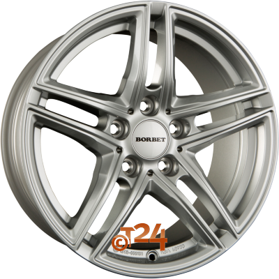 BORBET Velgen - XR Brilliant Silver - 17 inch