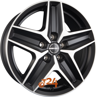 BORBET Velgen - CWZ Black Polished Matt - 18 inch