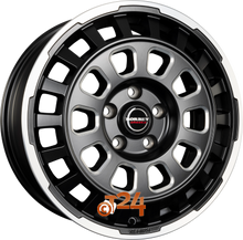 BORBET Velgen - CW7 Black Rim Window Polished Matt - 18 inch