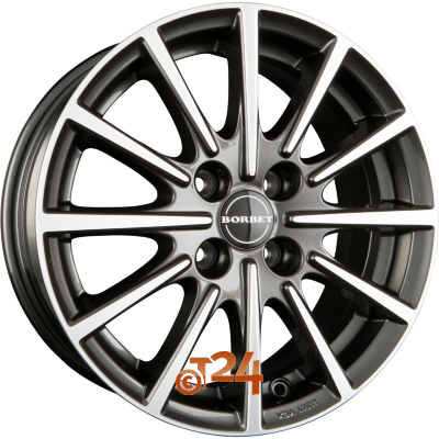 BORBET Velgen - BL4 Mistral Anthracite Glossy Polished - 15 inch