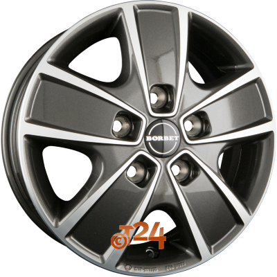 BORBET Velgen - CWG Mistral Anthracite Polished - 16 inch