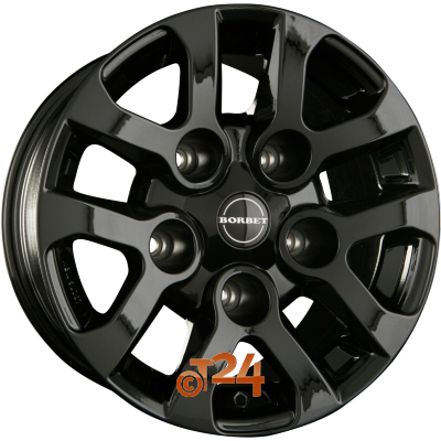 BORBET Velgen - LD Black Glossy - 16 inch